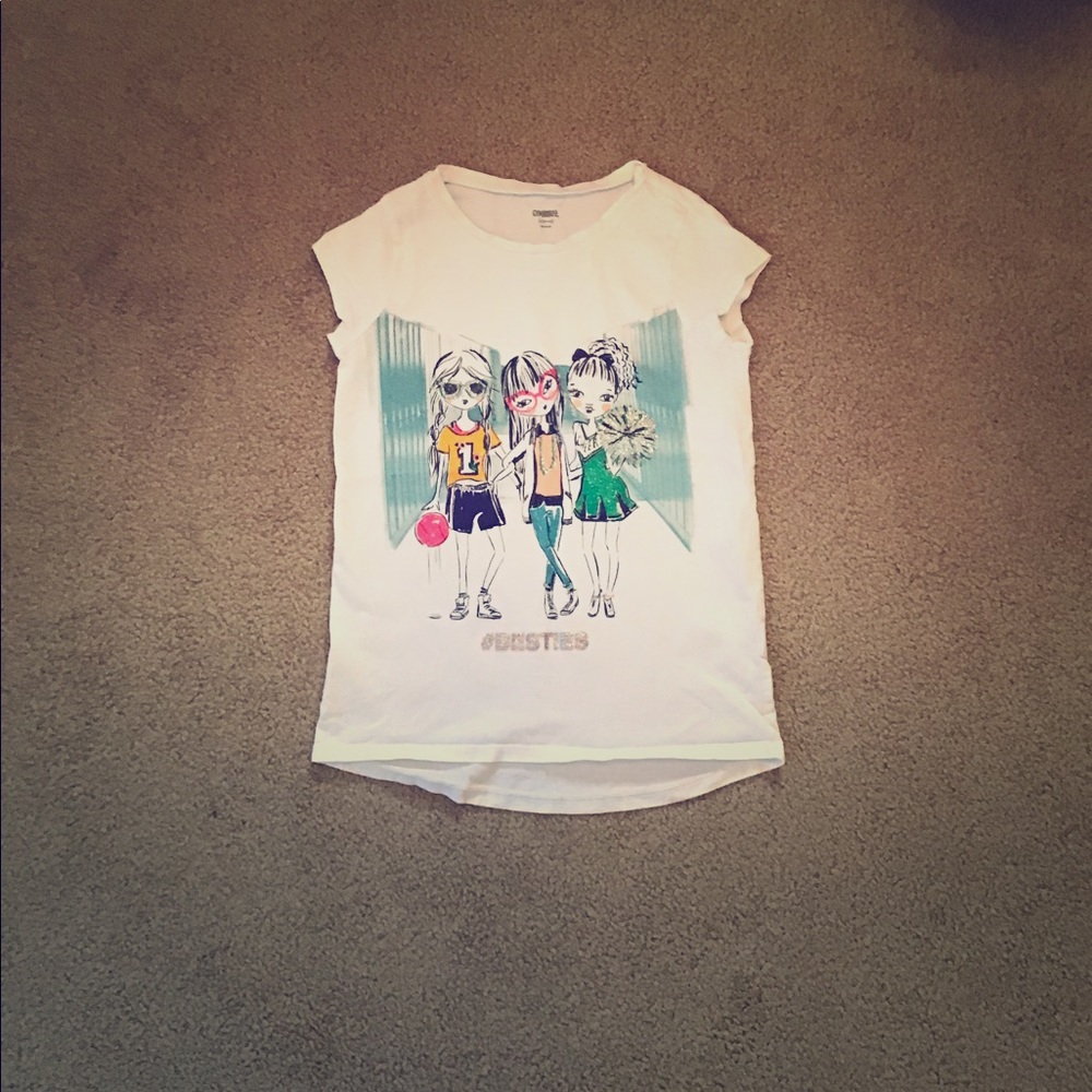 #Besties White Gymboree T-shirt